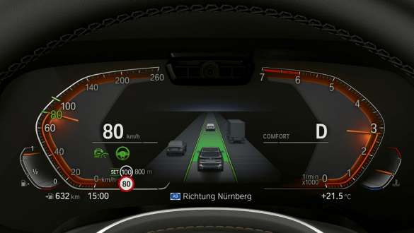 Driving Assistant Professional BMW X5 Indicateurs du combiné des instruments, Driving Assistant Professional, BMW X5 G05 2018, poste de conduite
