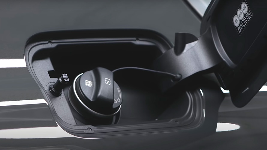 Couvercle de réservoir des BMW hybrides rechargeables BMW X5 G05 BMW Plug-in Hybrid couvercle de réservoir vue en gros plan