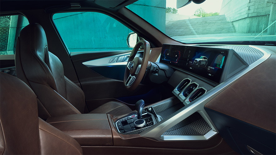 BMW Concept XM (G09) Vue latérale de l'habitacle orientation conducteur
