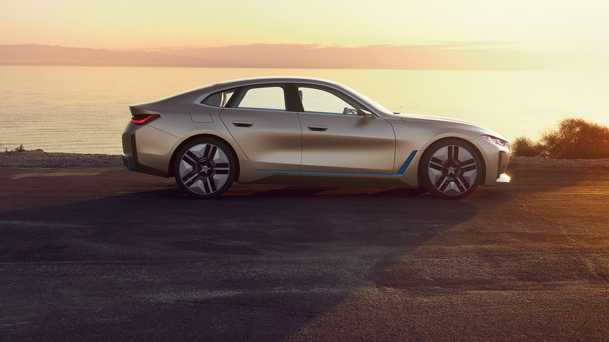 L’extérieur de la BMW Concept i4 2020 G26 BMW Concept i4 2020 G26 Voiture 100 % électrique BMW Gran Coupé Extérieur