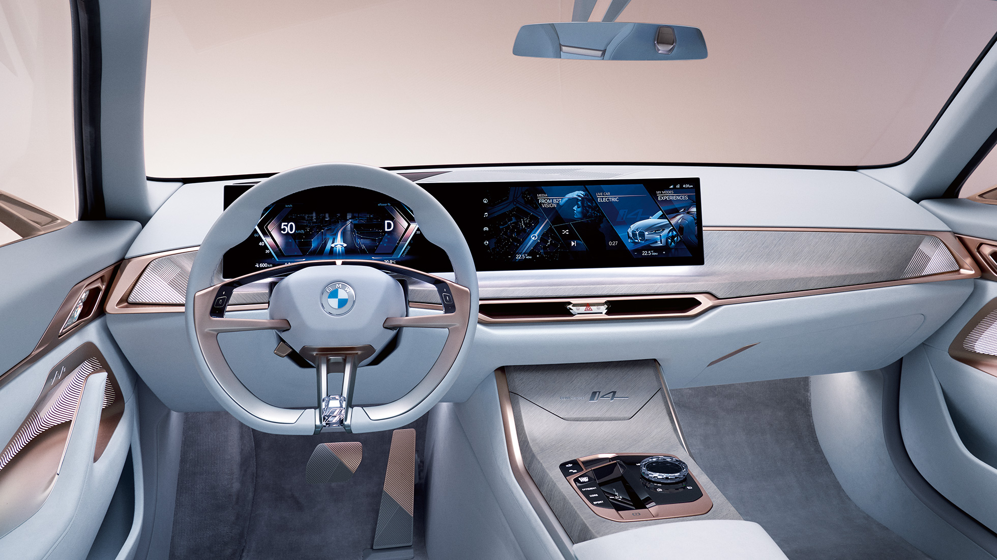 Intérieur 1 BMW Concept i4 2020 G26 Intérieur 1 BMW Concept i4 2020 G26 Voiture 100 % électrique BMW Gran Coupé