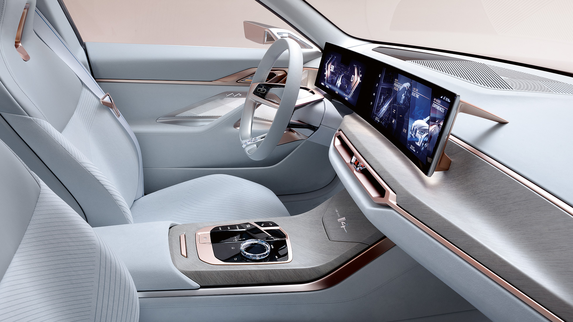 Intérieur 2 BMW Concept i4 2020 G26 Intérieur 2 BMW Concept i4 2020 G26 Voiture 100 % électrique BMW Gran Coupé